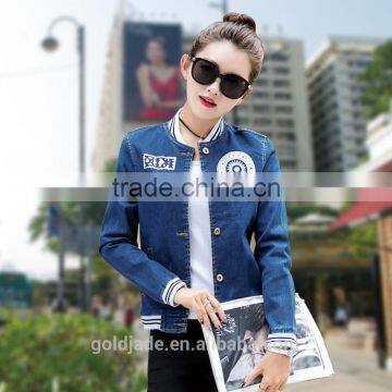 Wholesale Long Sleeves Jeans Women Denim Spring Jacket for Women photo-3