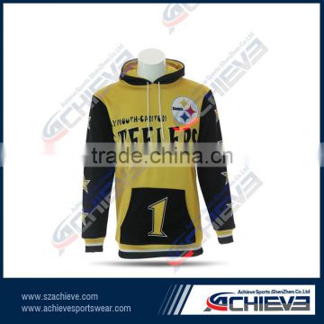 Custom active print hoodies gym league sublimated oversize hooded sweaters custom offical club plus size sweatshirts