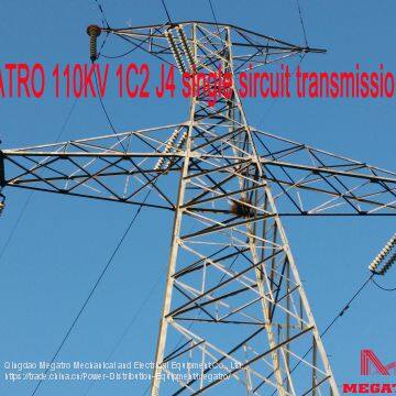 MEGATRO 110KV 1C2 J4 Single Circuit Transmission Tower photo-4