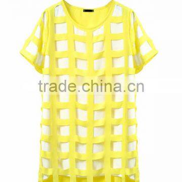 Hot Selling Women's Clothing Garment Apparel Direct Factory OEM/ODM Manufacturing Short Sleeve Korea Fashion Blouse photo-5