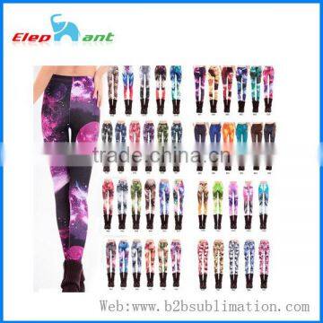 Factory Manufacture hight quality sublimation leggings tight pants for girls