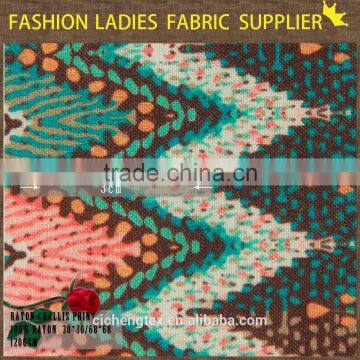 High Quality Whosale Rayon Custom Printed Fabric photo-2