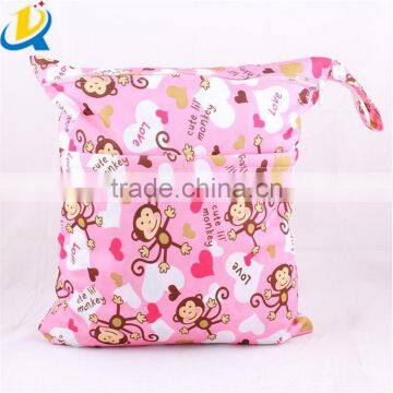 Hot selling popular foldable waterproof cute colorful custom diaper bag