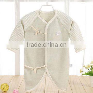 2017 Spring Europe Style Baby Newborn Infant Romper Wholesale Organic Cotton Newborn Sleepwear photo-4