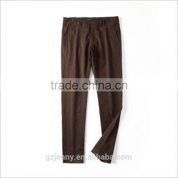 OEM Fashion Style Khaki Men Pants 100% Cotton Twill Slim Chinos Pants Men photo-2