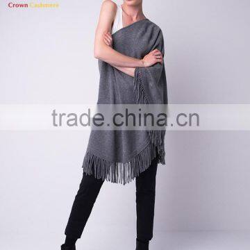 Women Fashion Knit Poncho Wool Poncho Wholesale photo-3