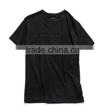 New Fashion Design Blank Black Slim Fit Tee Custom Men t Shirt Wholesale China photo-4