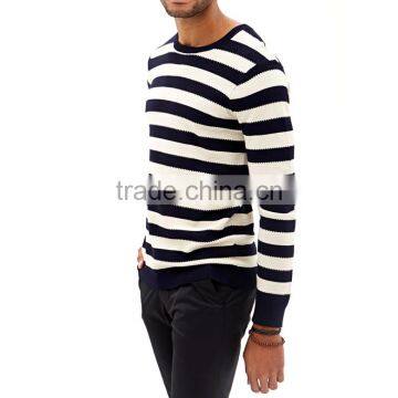 Fashion Simple Style Striped Knitted T-topper Men Sweaters photo-2