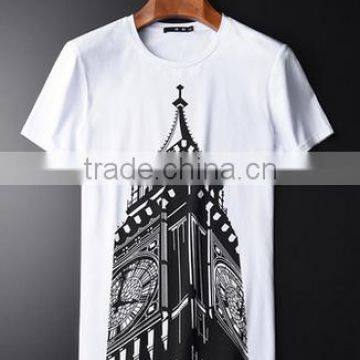 Design Your Own T shirt 100% Cotton Cheap White T shirt Custom Logo Printing Low Minimum. Real factory 3-5 days