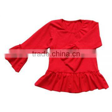 2016 Baby Names Factory Wholesale Ruffle Cotton Clothes Baby Shirts Ruffle Fall Boutique Clothes photo-6