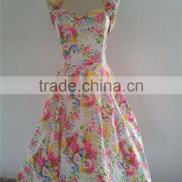 Vintage Style Print Floral Dress Design for Wedding Party Swing Dress Rockabilly Plus Size Dresses Dresses for Women Rockabilly photo-3