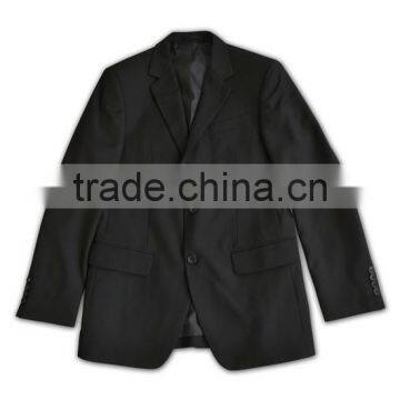 Classic Fit Men Suit Custom Made Black Business Suit photo-5