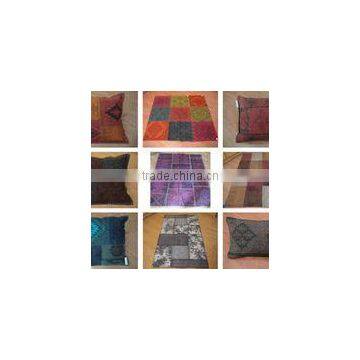 Rustic fabric cushion covers and rugs
