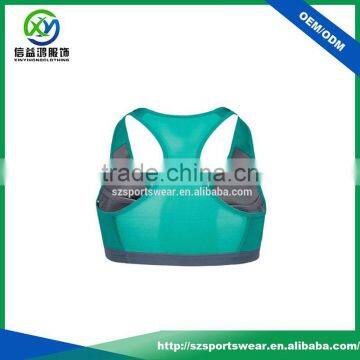High Quality Contrast Color Running Fitness Sport Bra