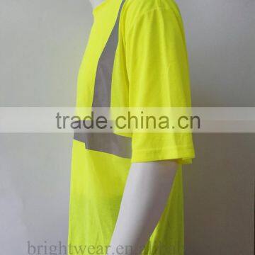 100%polyester ANSI 107 hi Viz Round Neck Protective T-shirt