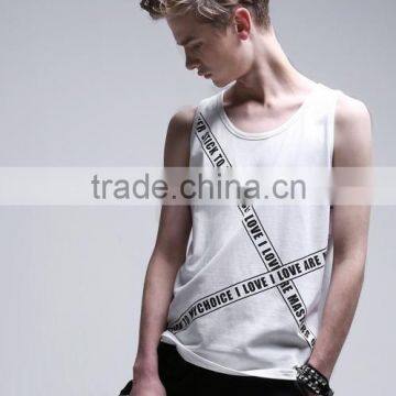 New Men's T-Shirt Tank Top In Gym Muscle Singlet Low Price Tank Top Mens Sports photo-3