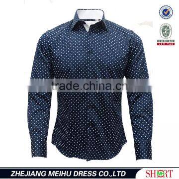 Men printed casual long sleeve shirt fancy mens clothing shirts