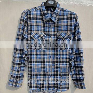 Classic Good Quality Plaid Pattern Long Sleeve Two Pocket Fashion Boy's Shirt photo-2