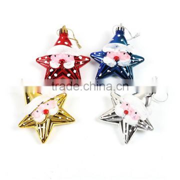 Plastic Party Decorations Multicolor Christmas Santa Claus Pentagram Star