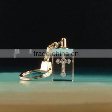 Luxury 3D Personalized Engraving Crystal Keychain photo-6