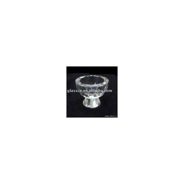 crystal candle holder/small glass candle holder/decorative candle holder/candle stand/crystal candlestick/candle pedestal