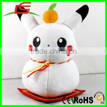 9inch pokemon plush stuffed animal white Pikachu Like Calabash Shape