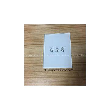 membrane touch switch made of glass panels
