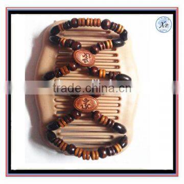 Handmade Fashion African butterfly Elastic Wooden Beaded Magic Comb Jewelry