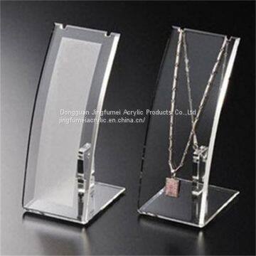 Popular L-Shaped Necklace Stand Shop Jewelry Holder Acrylic Sheet Diamond Display