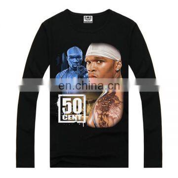 50 Cent men long sleeve t-shirts,t-shirts factory