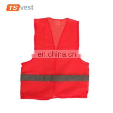 Red Color Normal Style Promotional Cheap Safety Vest photo-2