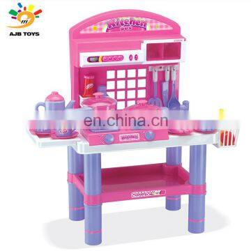 Best selling superior materials kids tool kitchen set Light music kitchenware toy