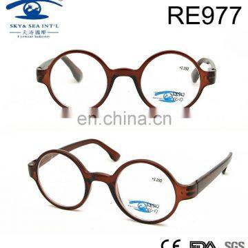 2017spring high quality round frame wholesale PC reading glasses