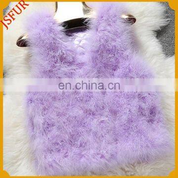 New 2015 Style Women's Coat Real Ostrich Feather Vest Stylish women's Ostrich vest