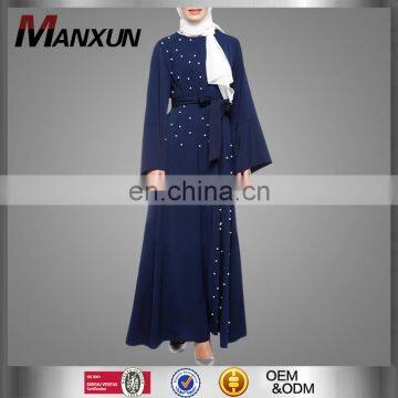 Caftan Style Beads Muslim Casual Abaya New Beautiful Indian Women Pictures Turkish Kimono Clothing Front Open Women Wear Online