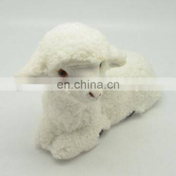 sleepping goat fur animal for toys 25cm