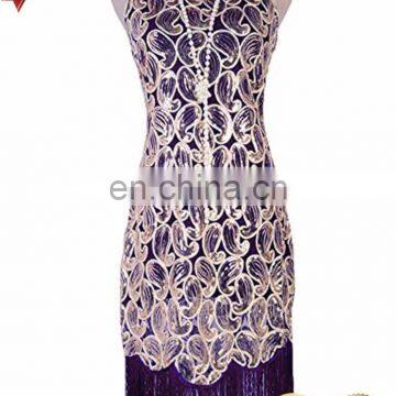 BestDance 1920'S style gatsby vintage look skirt Tassels Hem Flapper Cocktail Dress OEM