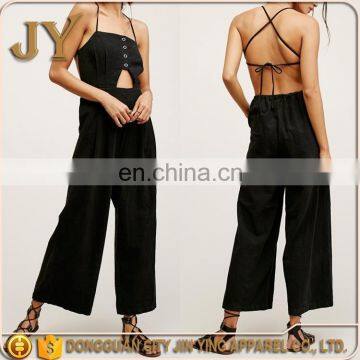 Sexy Playsuit Shiny Sexy Swimwear Blackless Womens Long Pants Spaghetti String Playsuit