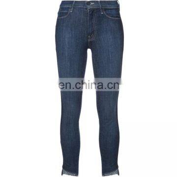 Blue Sweeping Racer Custom Skinny Jeans Women Latest Design Denim Jeans Pants photo-5