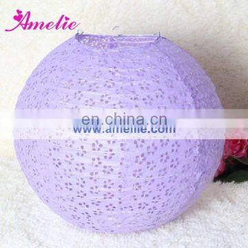 A77PL Lavender pierced paper lanterns cheap