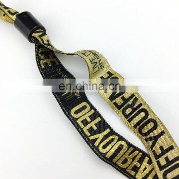 Custom Wholesale Festival Cloth Wristbands Woven Wristbands photo-3