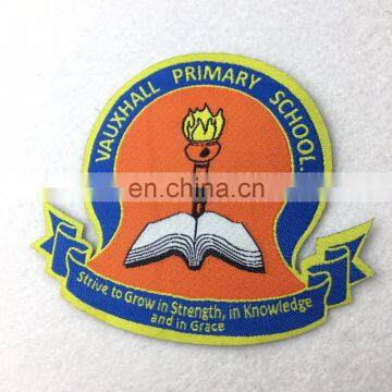 Custom Brand Logo Fabric Woven Patch/Badges For Islamic School Uniforms photo-4