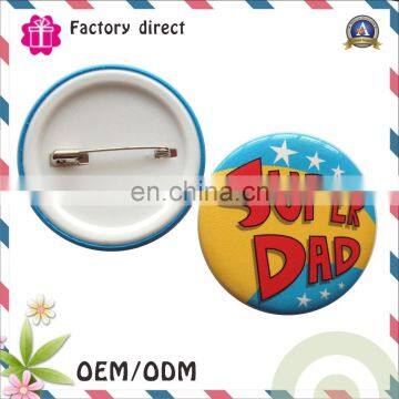 Cheap Round Advertising Tin Button Badge Pin/Blank Tinplate Badge Suppliers/Manufacturers