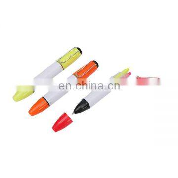 none -toxic Novel multi functional stationery highlighter with ball pen