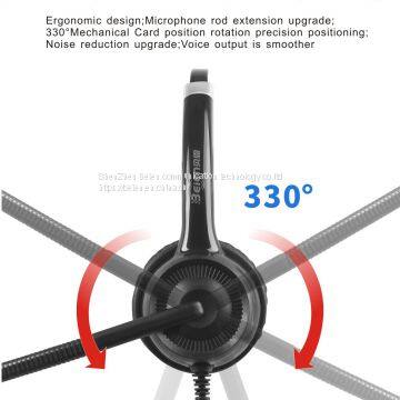 China Beien CS12 MP telephone call center headset noise-cancelling headset customer service