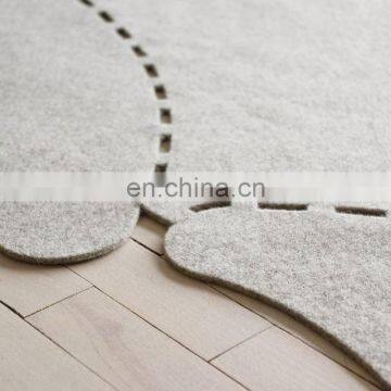 Soft Polyester Felt Kid Playmat and Kids Room Rug With Size Made to Order photo-2