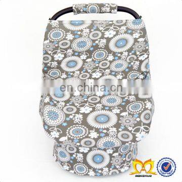 Multi-Use Stretchy Nursing Cover Baby Car Seat Cover Canopy Shopping Cart or Breastfeeding Cover photo-5