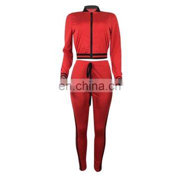 Women Sexy Letter Printing Crop Top Workout Legging Casual Tracksuit Set photo-2