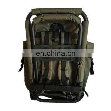 Custom Outdoor Waterproof Fishing Backpack Bag Tackle Bags With Steel Stool