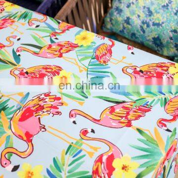 Watercolor Flamingo Printed Print Tropical Tablecloths Table Cloth for Home Hotel Party photo-3